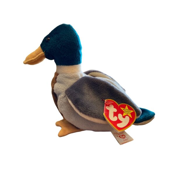 Ty Beanie Baby Plush Duck "Jake" 1997 Vintage Surface Washable Collectible Toy P - Picture 9 of 9